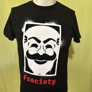Mr Robot Lootcrate Exclusive 2016 Men's Black T Shirt Small